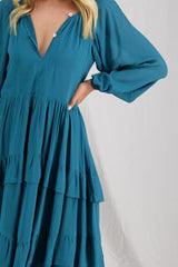 Tuesday Label Leah Dress Teal From BoxHill