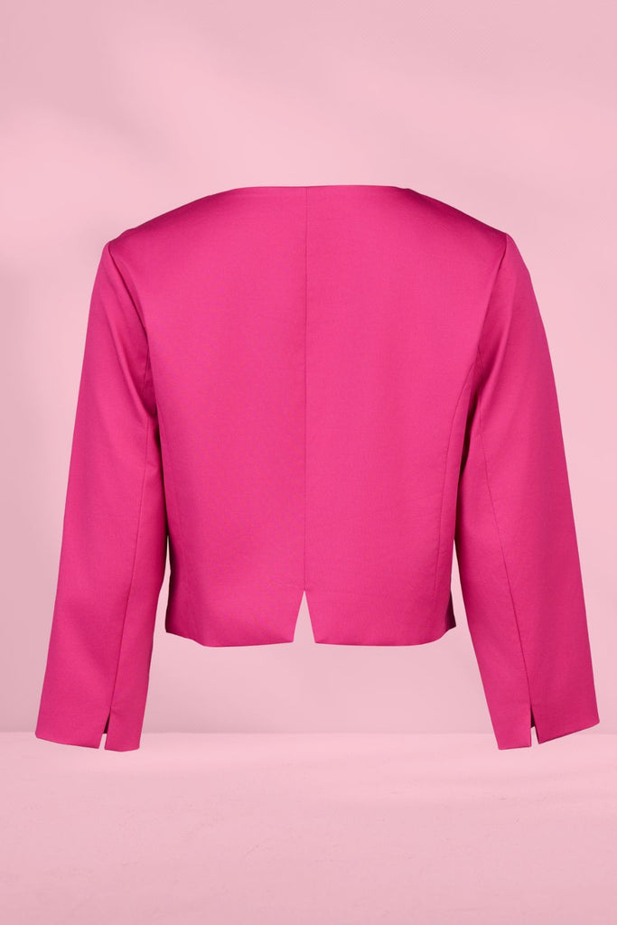 Vassalli 3/4 Sleeve Cropped Jacket Wildberry From BoxHill