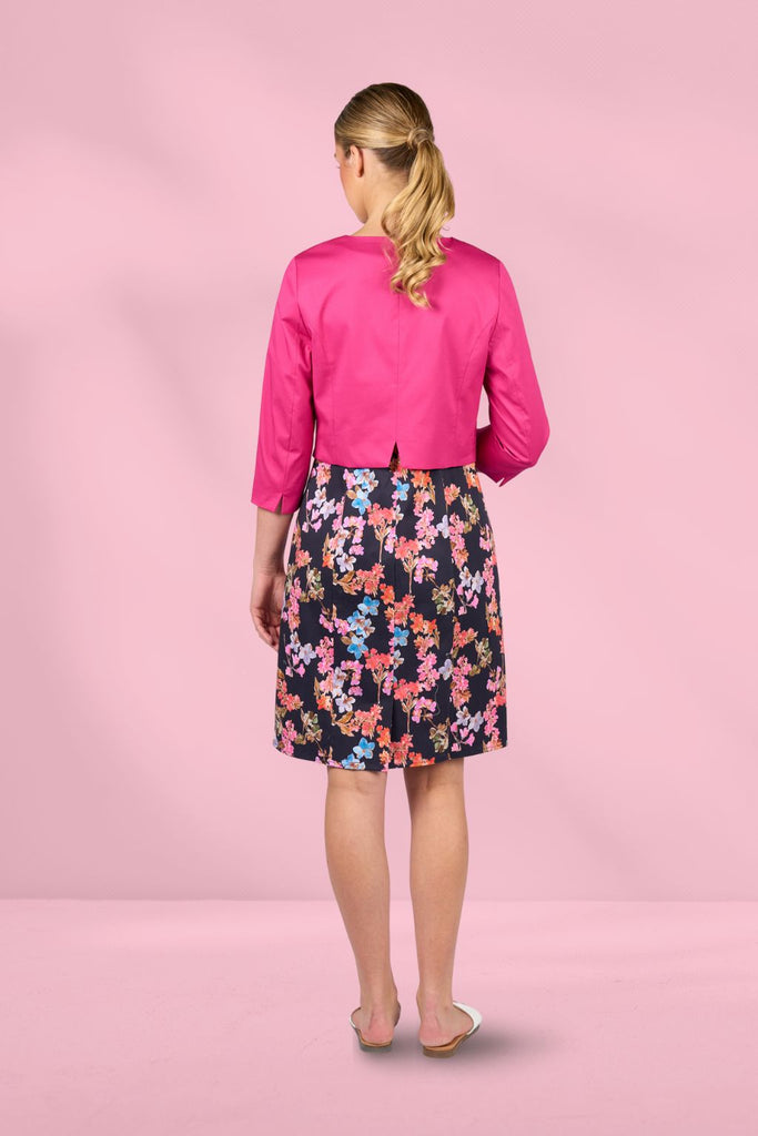 Vassalli 3/4 Sleeve Cropped Jacket Wildberry From BoxHill