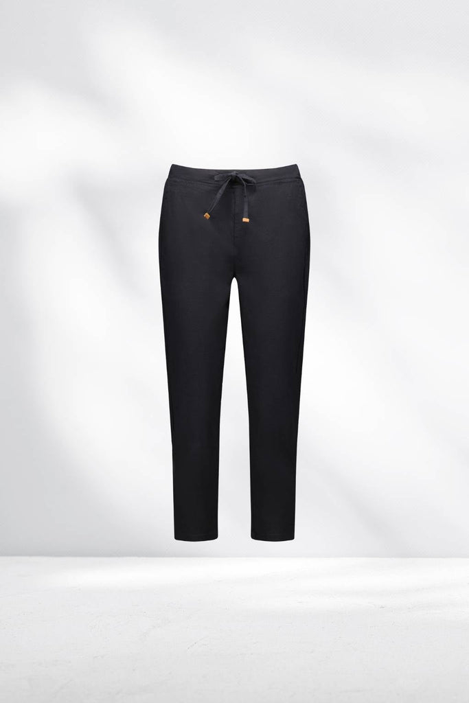 Vassalli 7/8 Elastic Waist Pants Black From BoxHill