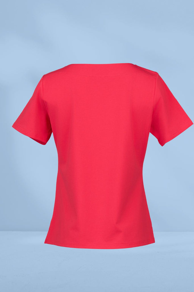 Vassalli Boat Neck Top Cherry From BoxHill