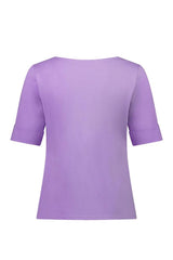 Vassalli Boat Neck Top Deep Lilac From BoxHill