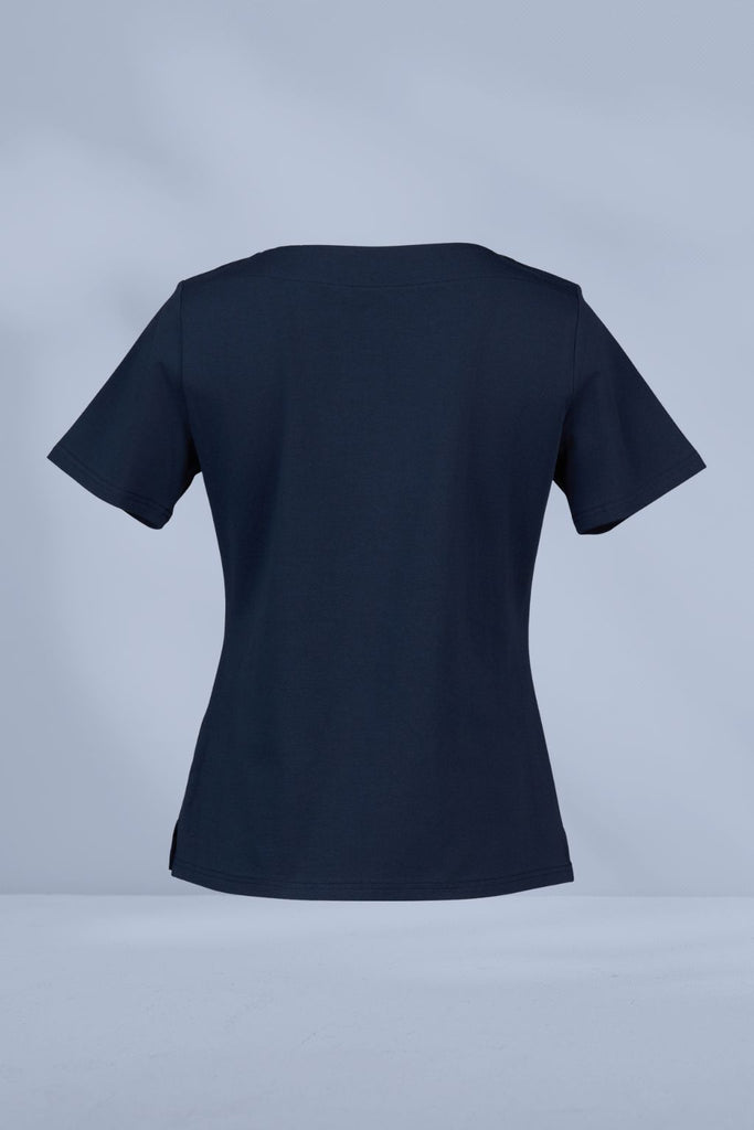 Vassalli Boat Neck Top Ink From BoxHill