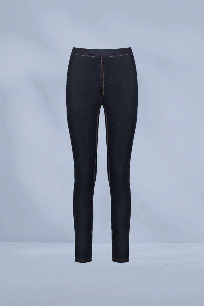 Vassalli Contrast Stitch Pull Up Denim Pants Indigo From BoxHill