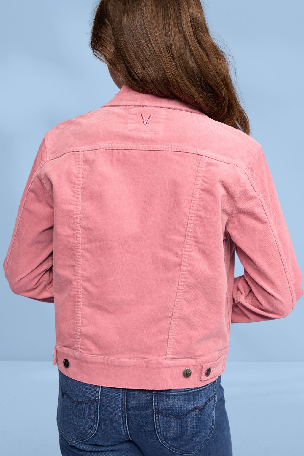Vassalli Core Cord Jacket Dusky Pink Vassalli
