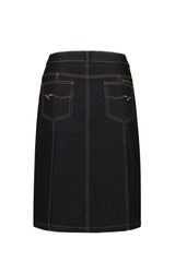 Vassalli Denim Skirt With Contrast Stitching Black From BoxHill