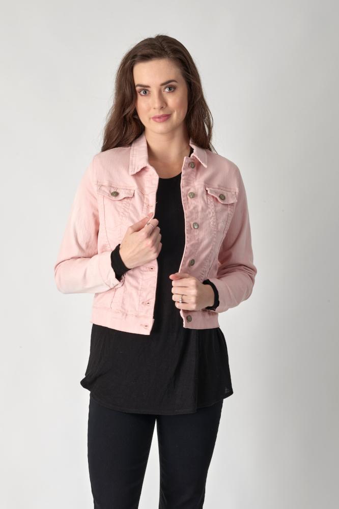 Vassalli Distressed Denim Jacket French Rose From BoxHill