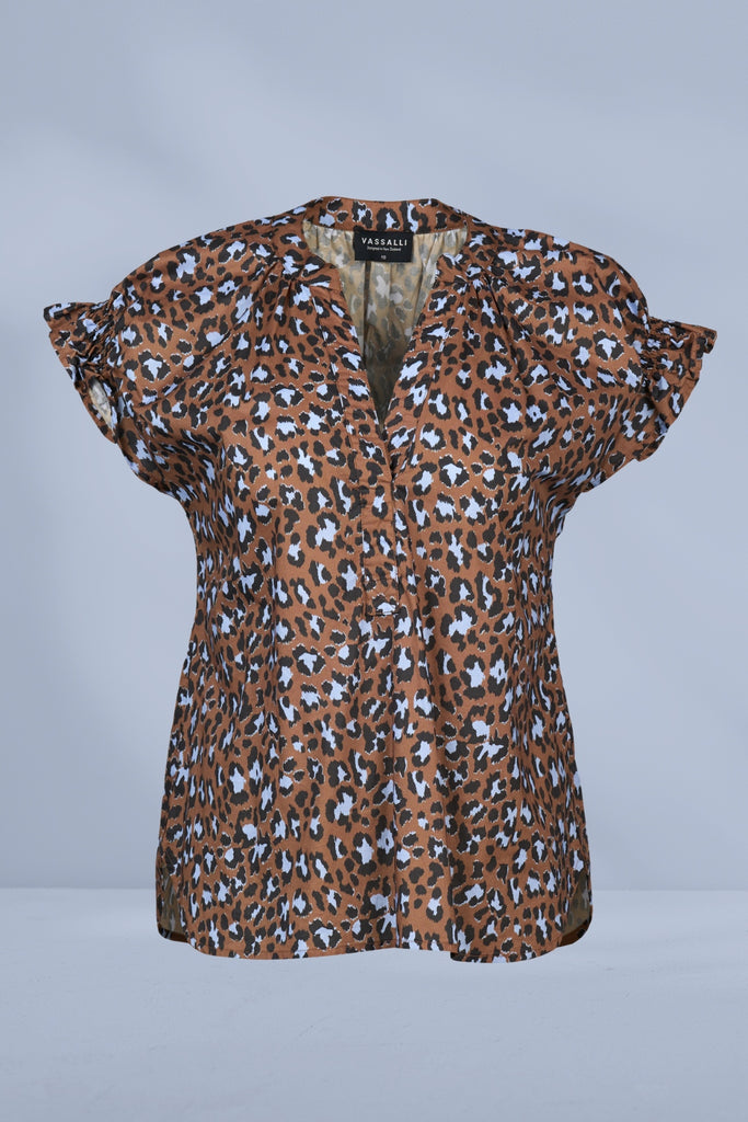 Vassalli Drop Shoulder Shirred Top Nala From BoxHill