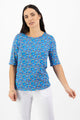 Vassalli Elbow Sleeve Round Neck Knit Top Finch From BoxHill