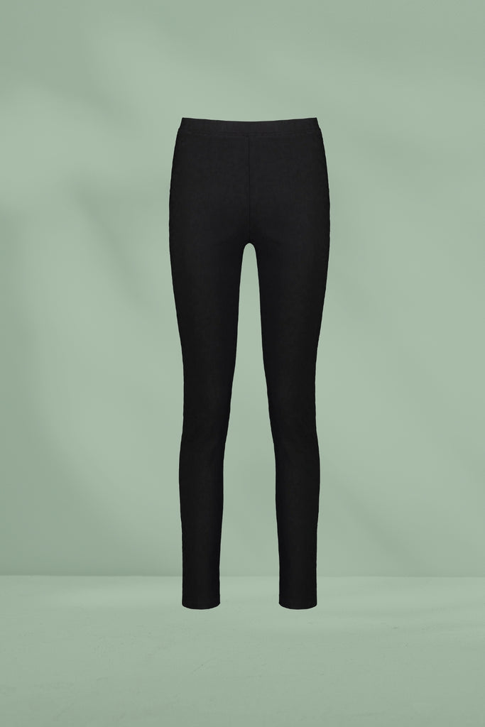 Vassalli Embossed Pull On Leggings Black From BoxHill
