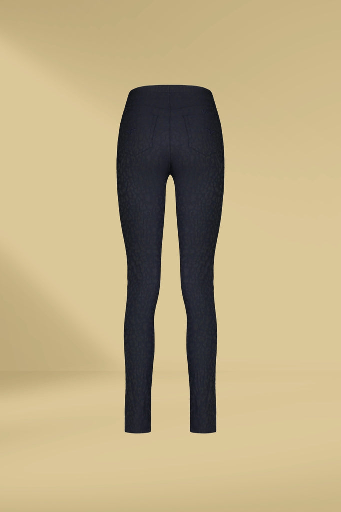 Vassalli Embossed Pull On Leggings Navy From BoxHill