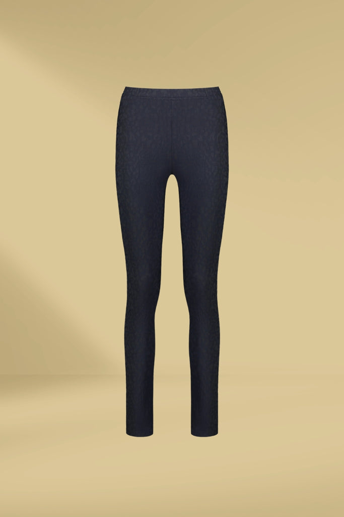 Vassalli Embossed Pull On Leggings Navy From BoxHill