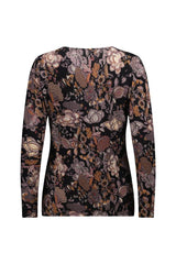 Vassalli Long Sleeve Round Neck Printed Knit Top Vintage From BoxHill