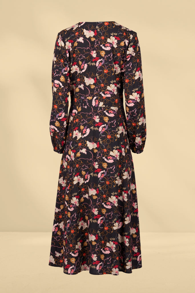 Vassalli Long Sleeve V Neck Dress Aston From BoxHill