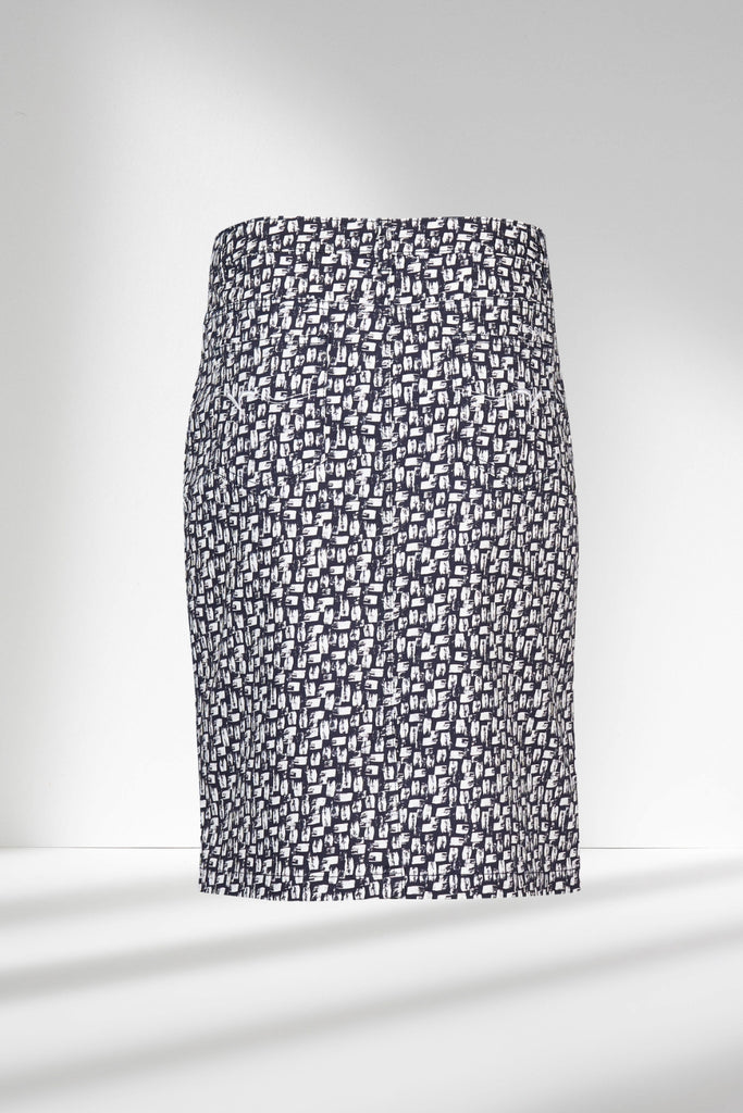 PRE-ORDER Vassalli Printed Denim Skirt Cove From BoxHill