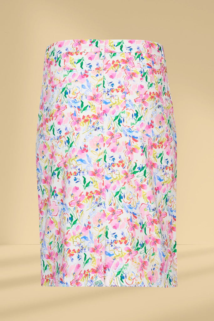 Vassalli Printed Denim Skirt Porto From BoxHill