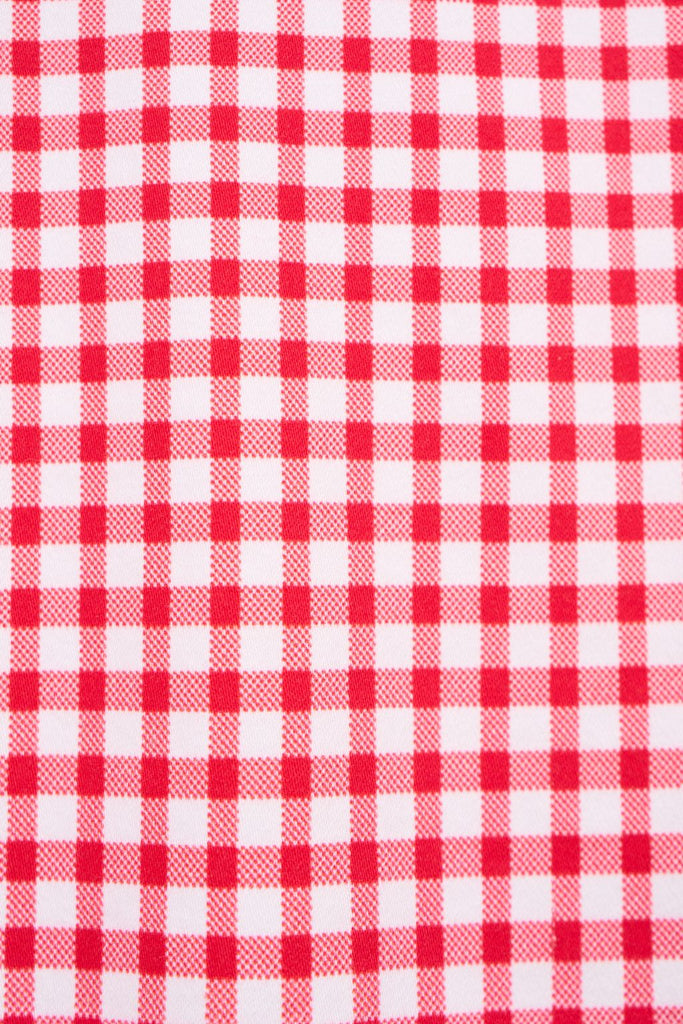 Vassalli Printed Denim Skirt Red Gingham From BoxHill