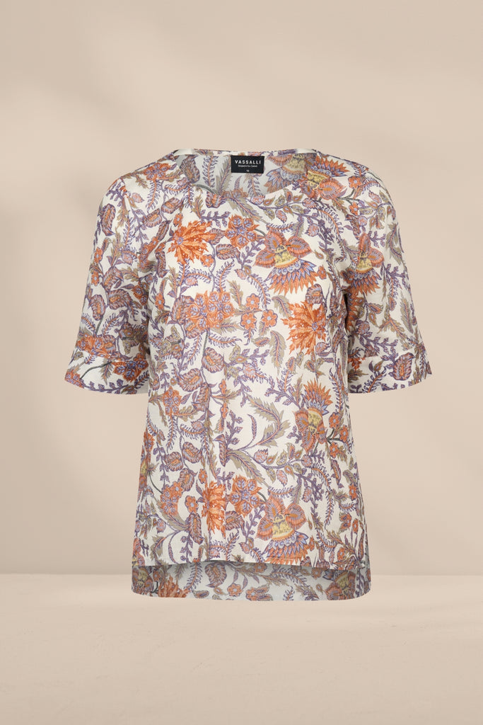 Vassalli Round Neck Top Tuscany From BoxHill