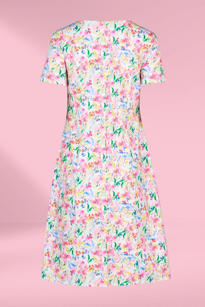 Vassalli Short Sleeve Fitted Dress Porto From BoxHill