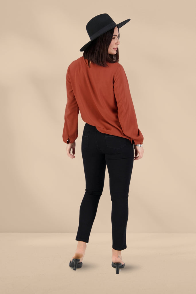 Vassalli Skinny Leg Ankle Grazer Jeans Black From BoxHill