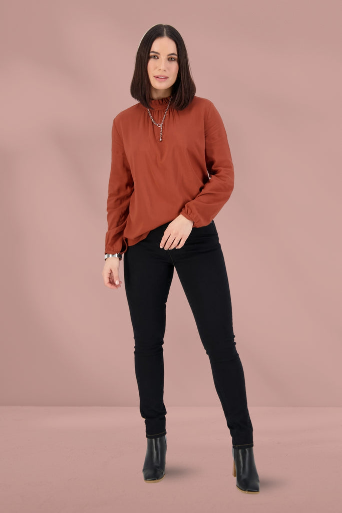 Vassalli Skinny Leg Basket Weave Jeans Black From BoxHill