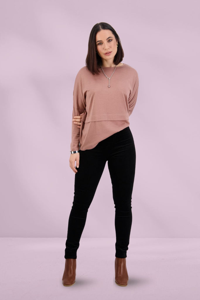 Vassalli Skinny Leg Cord Pull On Pants Black From BoxHill