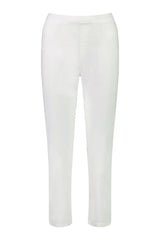 Vassalli Slim Leg 7/8 Length Pull On Pants White From BoxHill