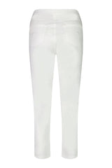 Vassalli Slim Leg 7/8 Length Pull On Pants White From BoxHill