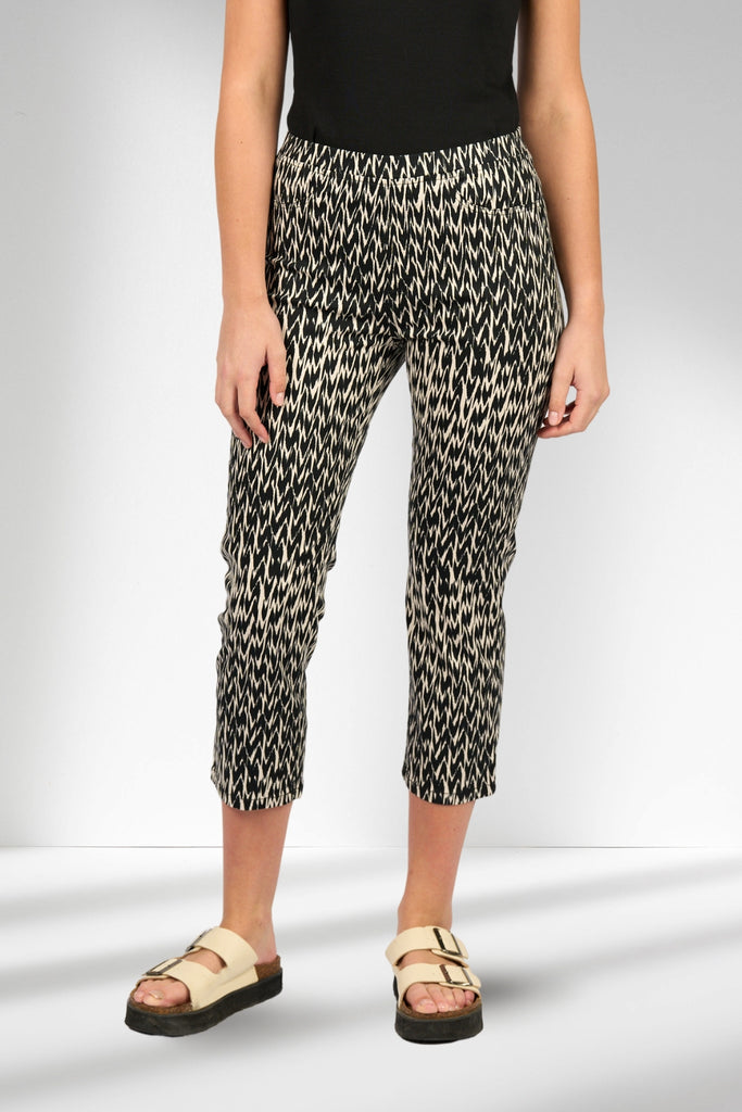 Vassalli Slim Leg 7/8 Pull On Pants Beau From BoxHill