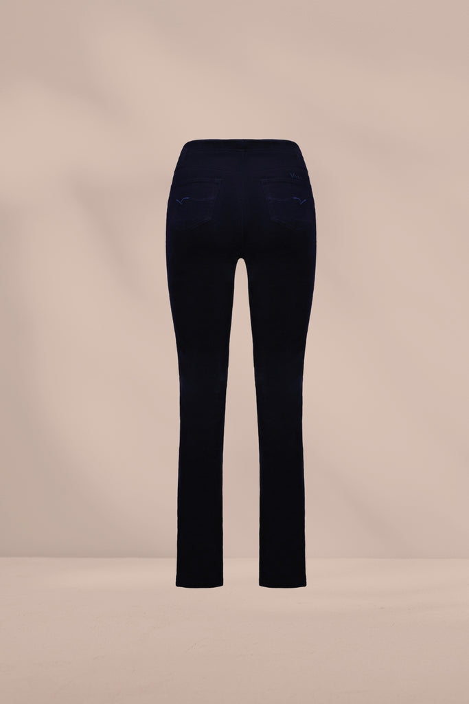 Vassalli Slim Leg Cord Pull On Leggings Midnight From BoxHill