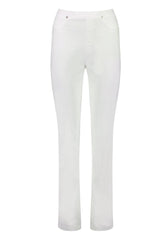 Vassalli Slim Leg Full Length Lightweight Pull On Pants White From BoxHill