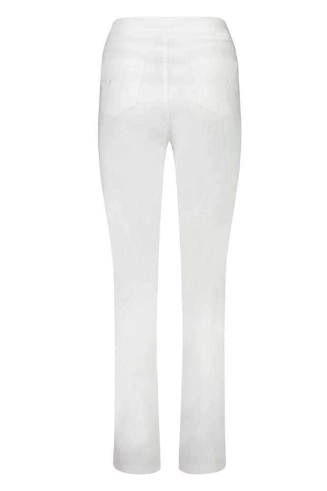 Vassalli Slim Leg Full Length Lightweight Pull On Pants White From BoxHill