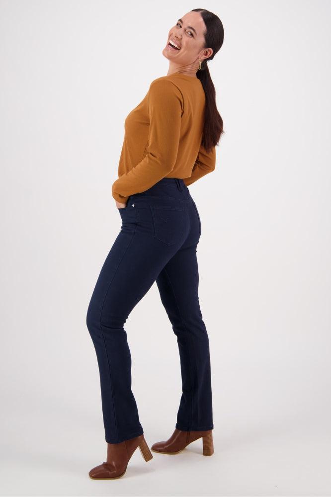 Vassalli Slim Leg Knit Jeans Carbon BoxHill