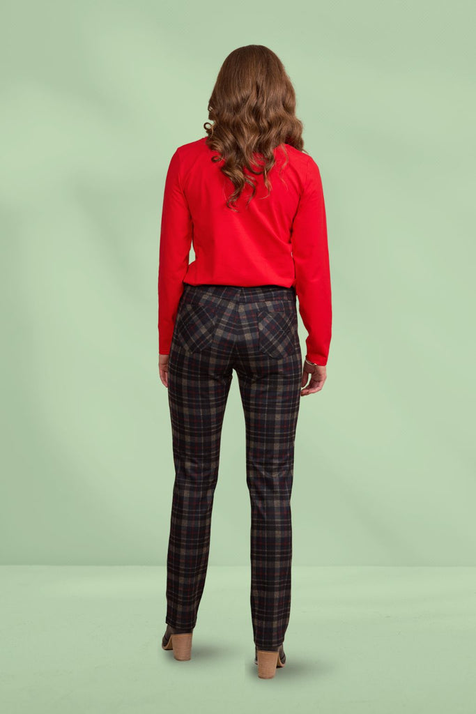 Vassalli Slim Leg Full Length Printed Ponti Pull On Pants Hyde From BoxHill