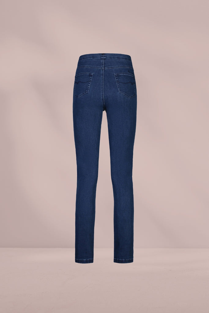 Vassalli Slim leg Pull On Denim Blue From BoxHill