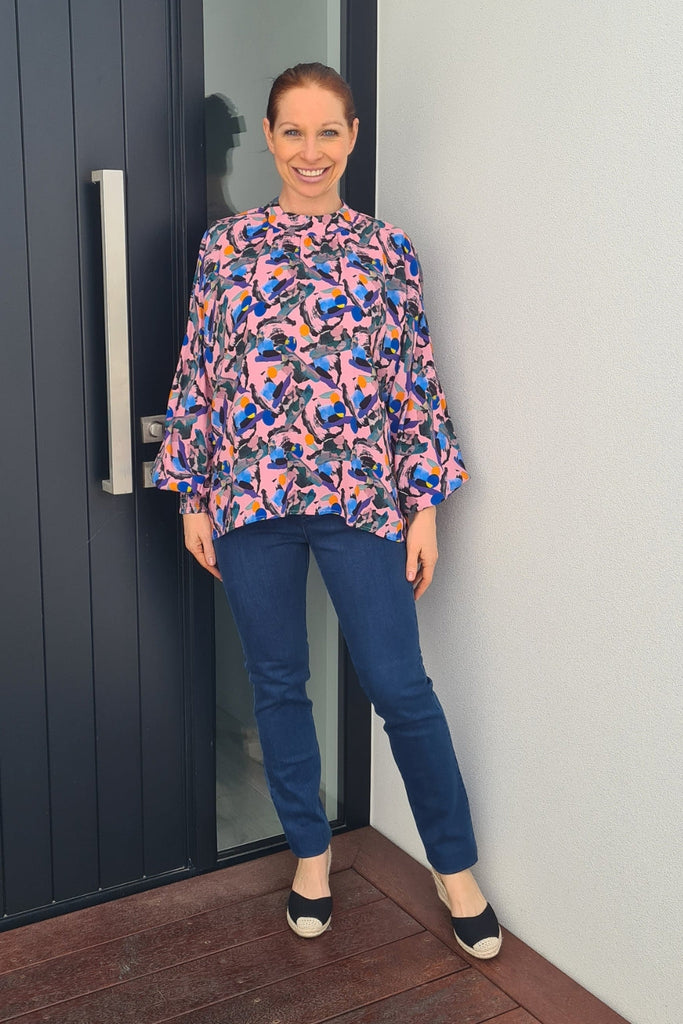 Vassalli Slim leg Pull On Denim Blue From BoxHill