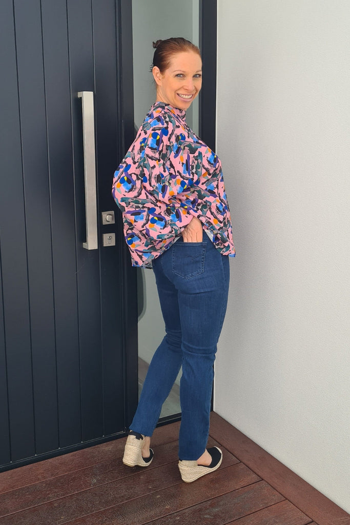 Vassalli Slim leg Pull On Denim Blue From BoxHill