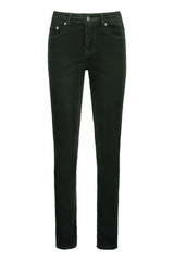 Vassalli Straight Leg Full Length Cord Pants with Fly Forest From BoxHill
