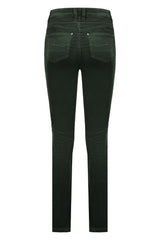 Vassalli Straight Leg Full Length Cord Pants with Fly Forest From BoxHill