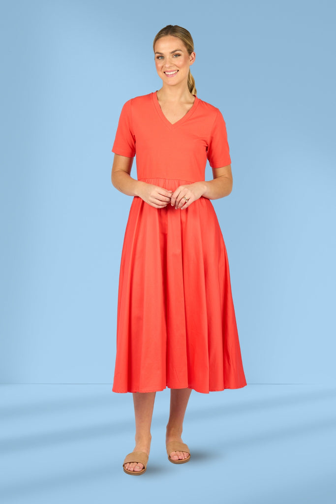 Vassalli T-shirt Dress Aperol From BoxHill