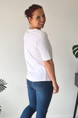 Vassalli V Neck Short Sleeve T Shirt White From BoxHill