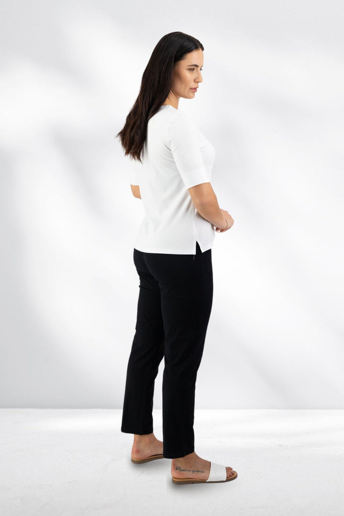 Vassalli V Neck Top White From BoxHill