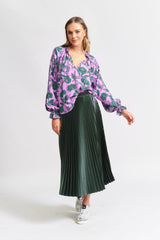 We Are The Others The Sunray Pleat Skirt Forest Green From BoxHill