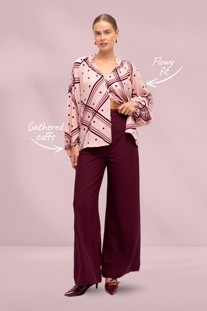 Label of Love Ambrose Long Sleeve Blouse Print From BoxHill