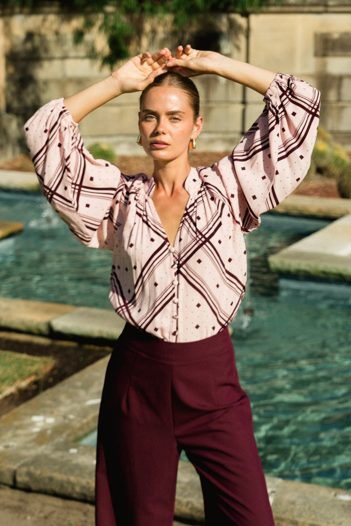 Label of Love Ambrose Long Sleeve Blouse Print From BoxHill