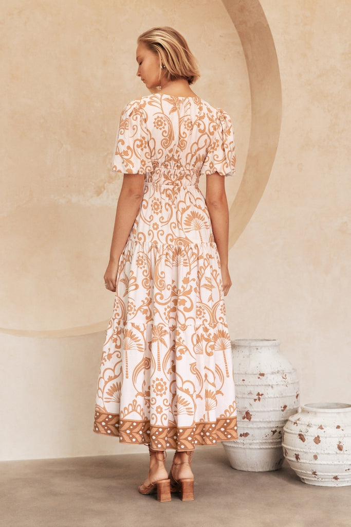 White Closet Kaitlyn Maxi Dress Peach From BoxHill