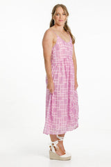 X Label Adaline Dress Pink Bloom Print From BoxHill