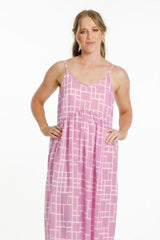 X Label Adaline Dress Pink Bloom Print From BoxHill
