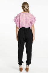 X Label Evelyn Blouse Pink Bloom Print From BoxHill