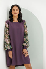 X Label by Homelee Ariana Dress Bloom Swirl Plum From BoxHill